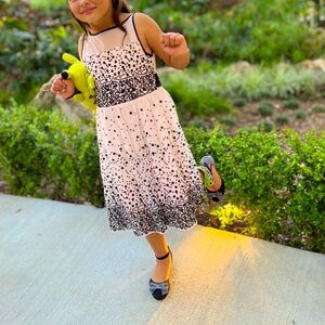 Sleeveless Tulle Dress in Blush